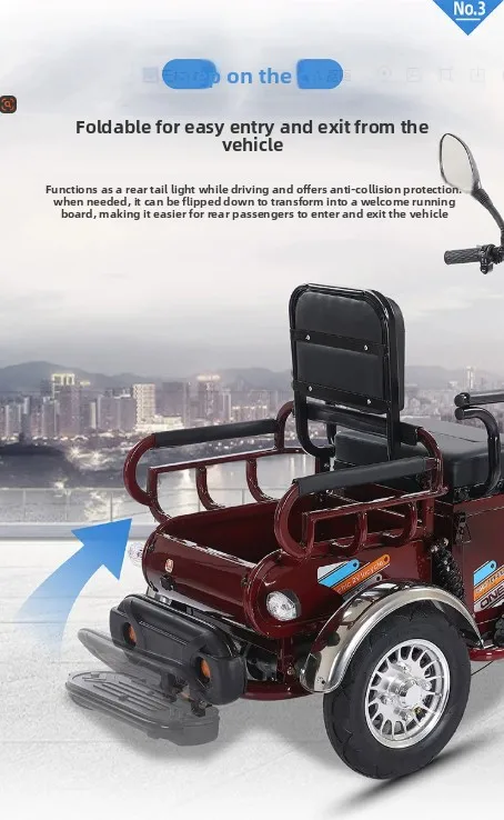 L\'m electric tricycle household small pull goods the elderly lady battery car