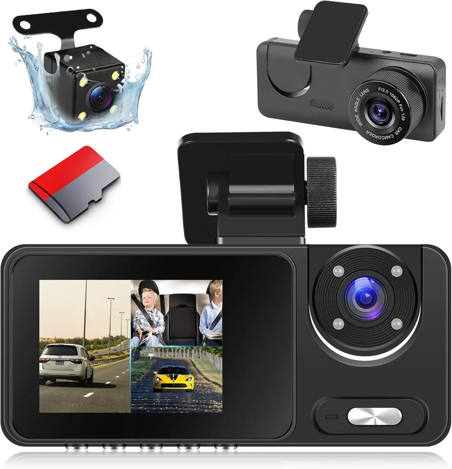 3 Channel Dash Cam …