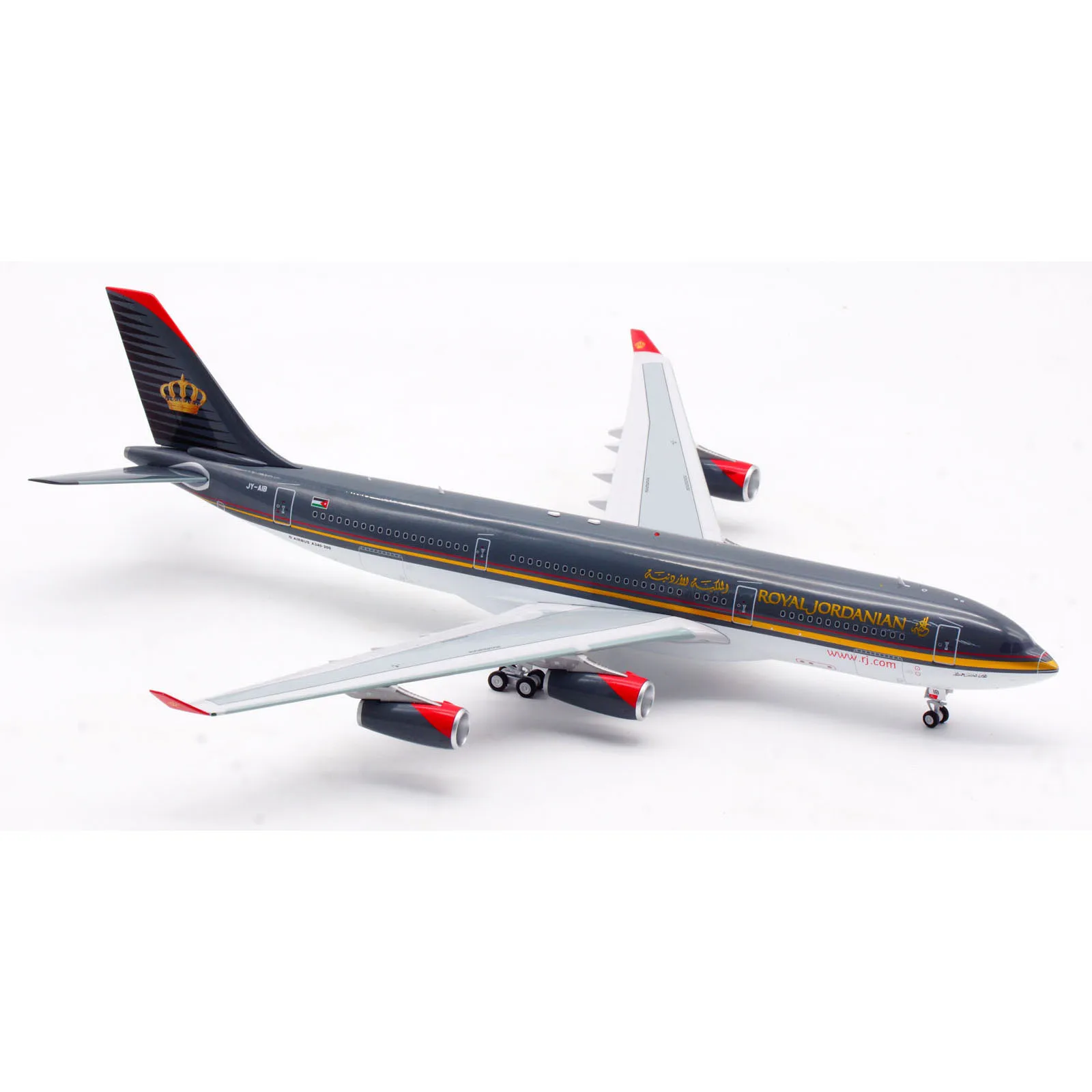 IF342JY0523 Alloy Collectible Plane Gift INFLIGHT 1:200 Royal Jordanian Airbus A340-200 Diecast Aircraft Jet Model JY-AIB