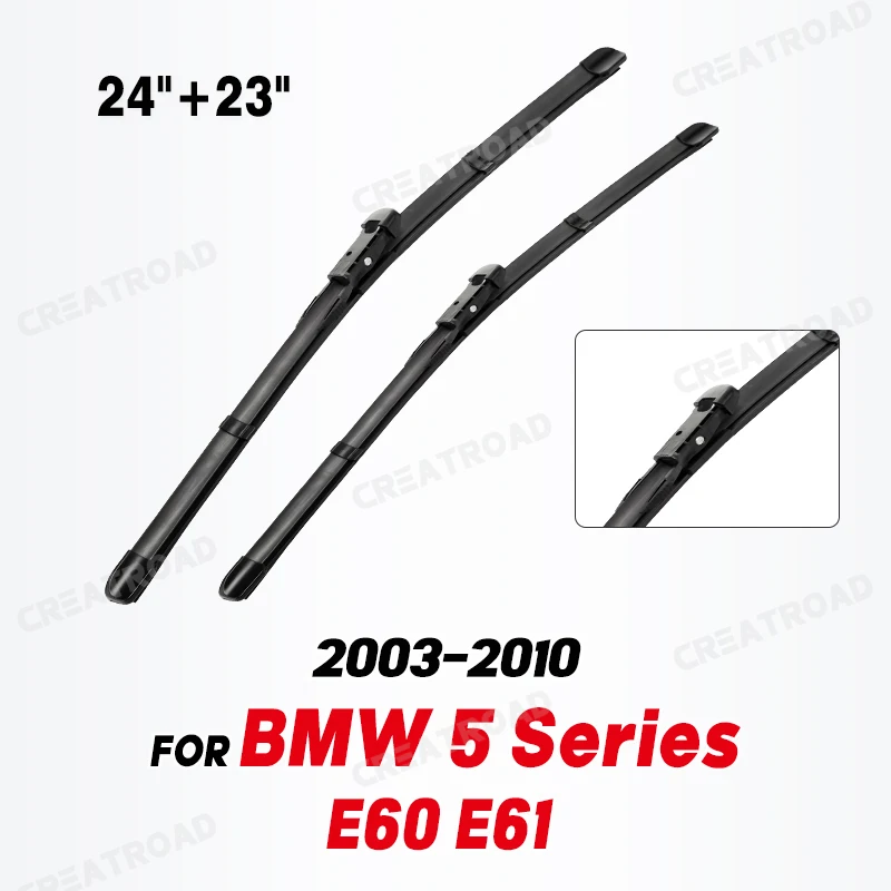 Wiper Front Wiper Blades For BMW 5 Series 520i 523i 525i 528i 530i E60 E61 03 - 10 Windshield Windscreen Window 24\