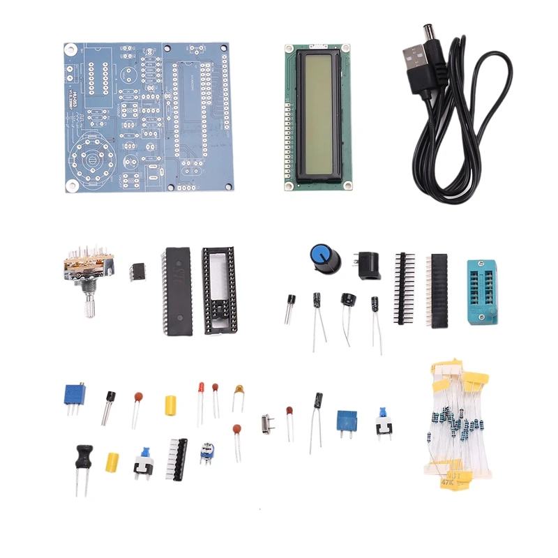 

HOT SALE DC5V LCD Frequency Meter USB Transistor Tester DIY Kits Digital Inductance And Capacitance Measuring Instrument