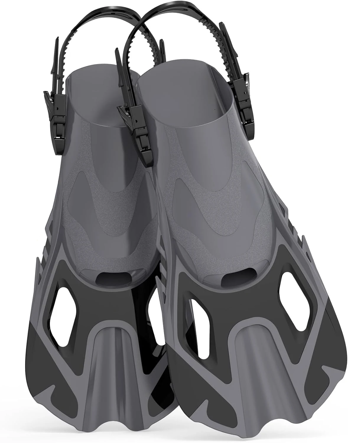 

Water Sport Fins Equipment Swimming Flipper Adults Adjustable Strap Swim Training Scuba Short Finspromote sales