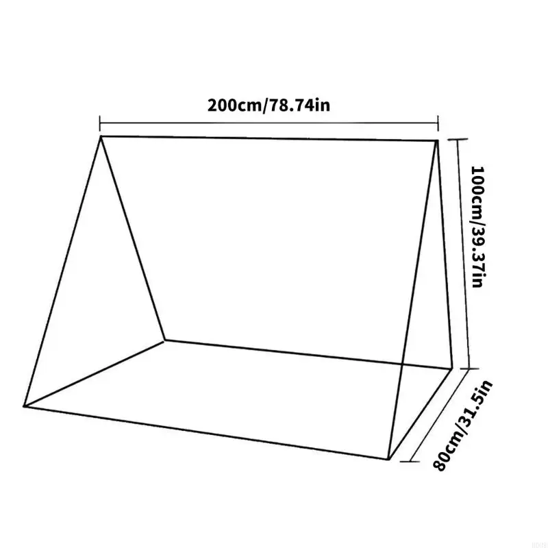Portable Camping Hammock Tent, Outdoor Rest Shelter with Overhead Cover, Screened Enclosure and Carry Storage Bag B03E