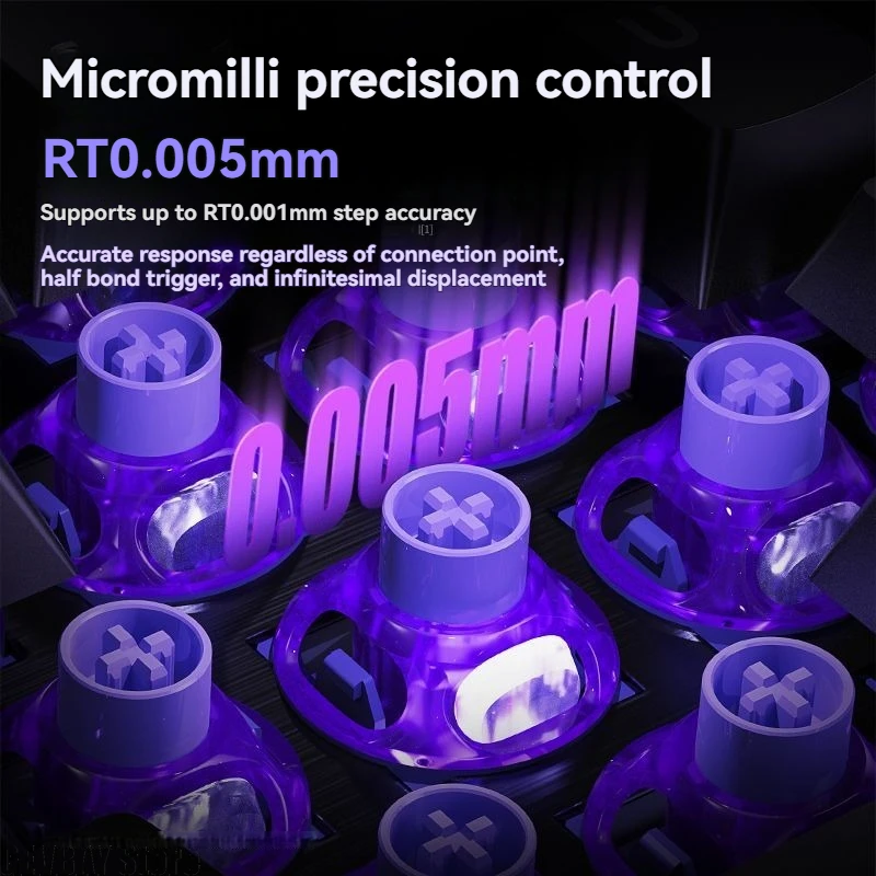 UFO 40gf Hall Effect Magnetic Linear Switch Hot Swap RGB HIFI Deep Clacky Sound Keyboard Switch