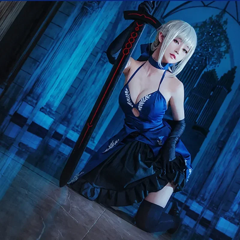 

Fate Grand Order Altria Age Cosplay Saber Salter Cos FGO Dark King of Knights Costume Skirt