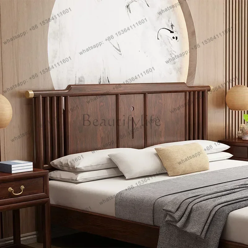 LJY Display Waterproof Double Bed Organizer Full Size High Platform Double Bed Bases Headboards Princess Beliche Hotel Furniture view 4