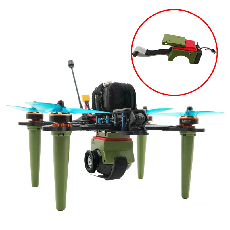 

1Set 4.5V-7.5V Airdropper PWM Signal Ignition Thrower 3D Printed Dropper w Quick-Release Mount for 5/7/8/10Inch FPV Drone Parts