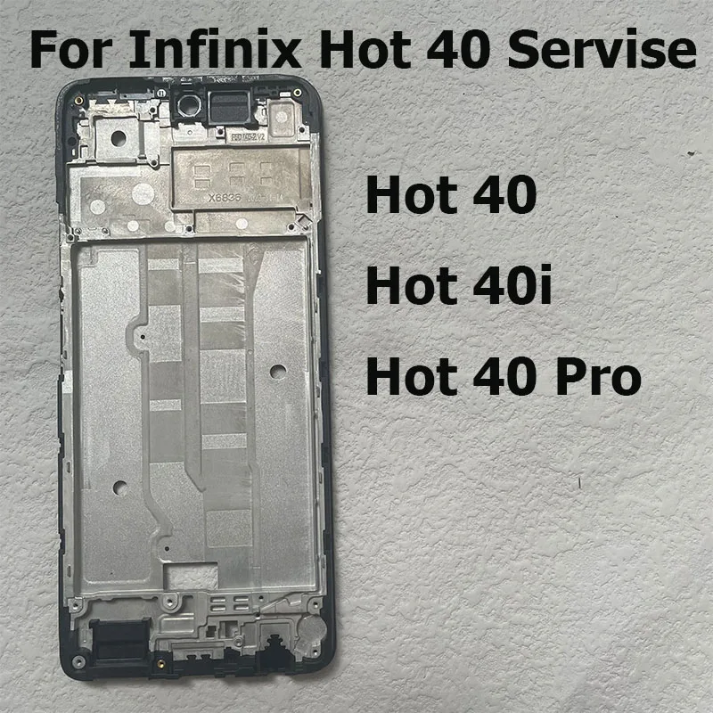 Przednia obudowa wyświetlacza LCD do Infinix Hot 40 Pro X6837 Obudowa Środkowa ramka Bezel Płyta Pokrywa do Hot 40 40i X6528B X6836