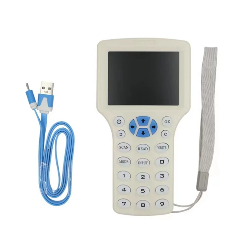 

RFID Reader Writer Duplicator NFC Smart Card Programmer Card Reader 125Khz 13.56Mhz Encrypted Decoder Writable Key Cards