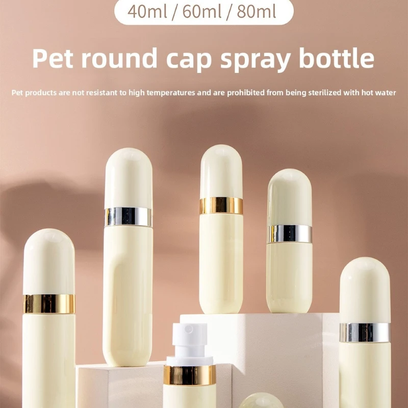 40ml 60ml 80ml Nano Fine Mist Spray Bottle Refillable Cosmetic Atomizer Portable Hydrating Facial Mister Travel Empty Container