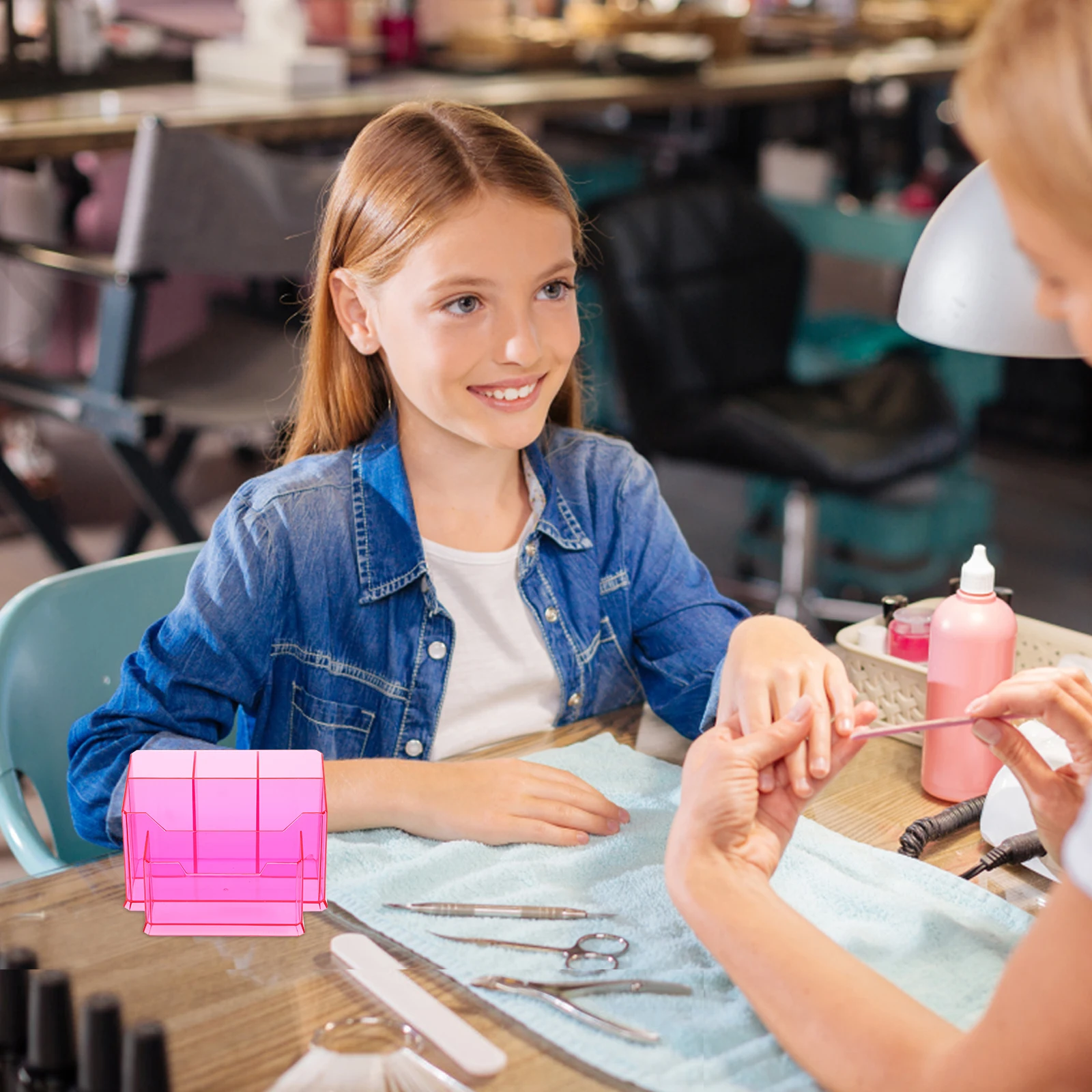 

Органайзер для косметики из акрила для туалетного столика с множеством отделений, большой вместимости, для лаков для ногтей, кистей, ручек, карандашей