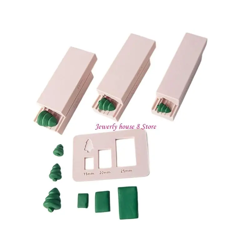 

Инструмент для ювелирных изделий ручной работы, форма для изготовления бисера из полимерной глины, дизайн рождественской елки, 3