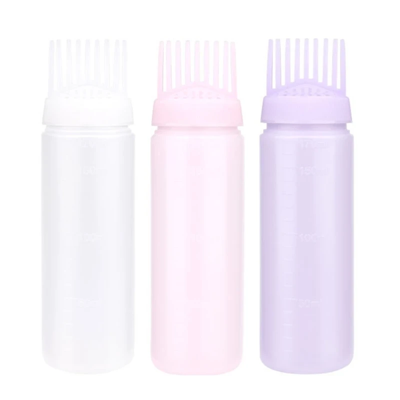 

Root Comb Applicator Bottle Hair Dye Applicator Brush Applicator Bottle for Hair Root Comb Color Applicator Bottle