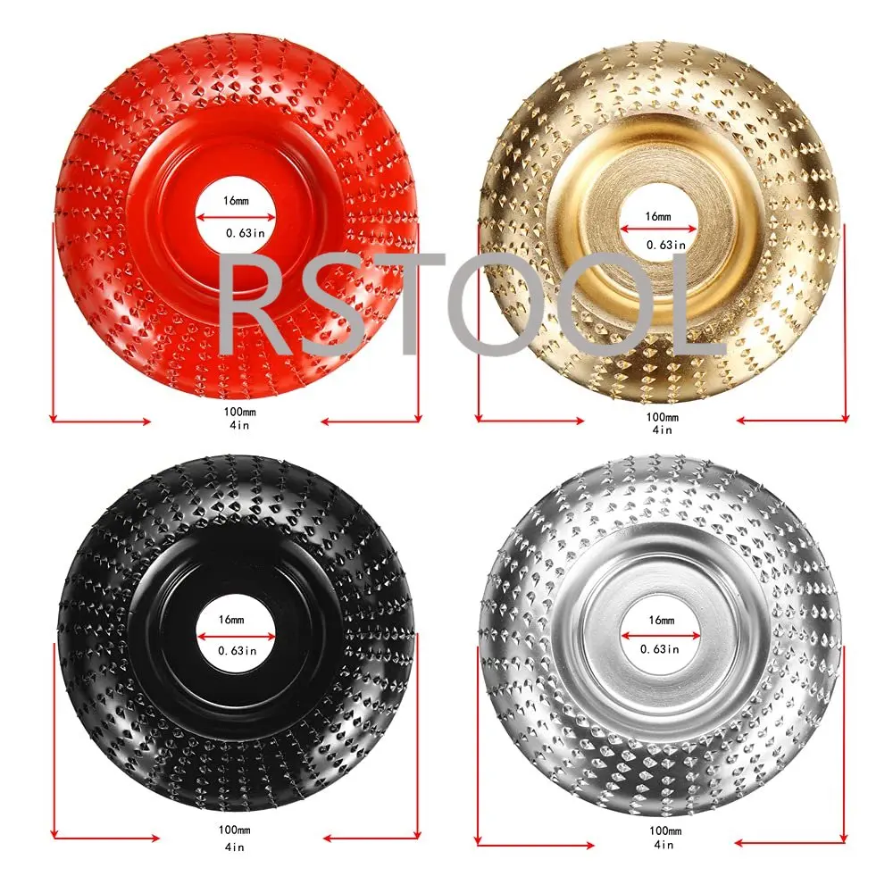 Wood Polishing Grinding Shaping Disc for Carpentry Angle Grinder,Wood Grinding Wheel Rotary Disc Sanding Carving Abrasive Disc