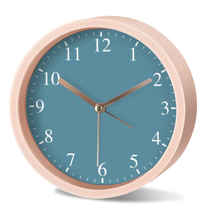 

13cm Entry Luxury Fashion Alarm Clock Living Room Home Mute Clock Bedroom Bedside Ornaments Alarm Modern Desktop Desk Clock