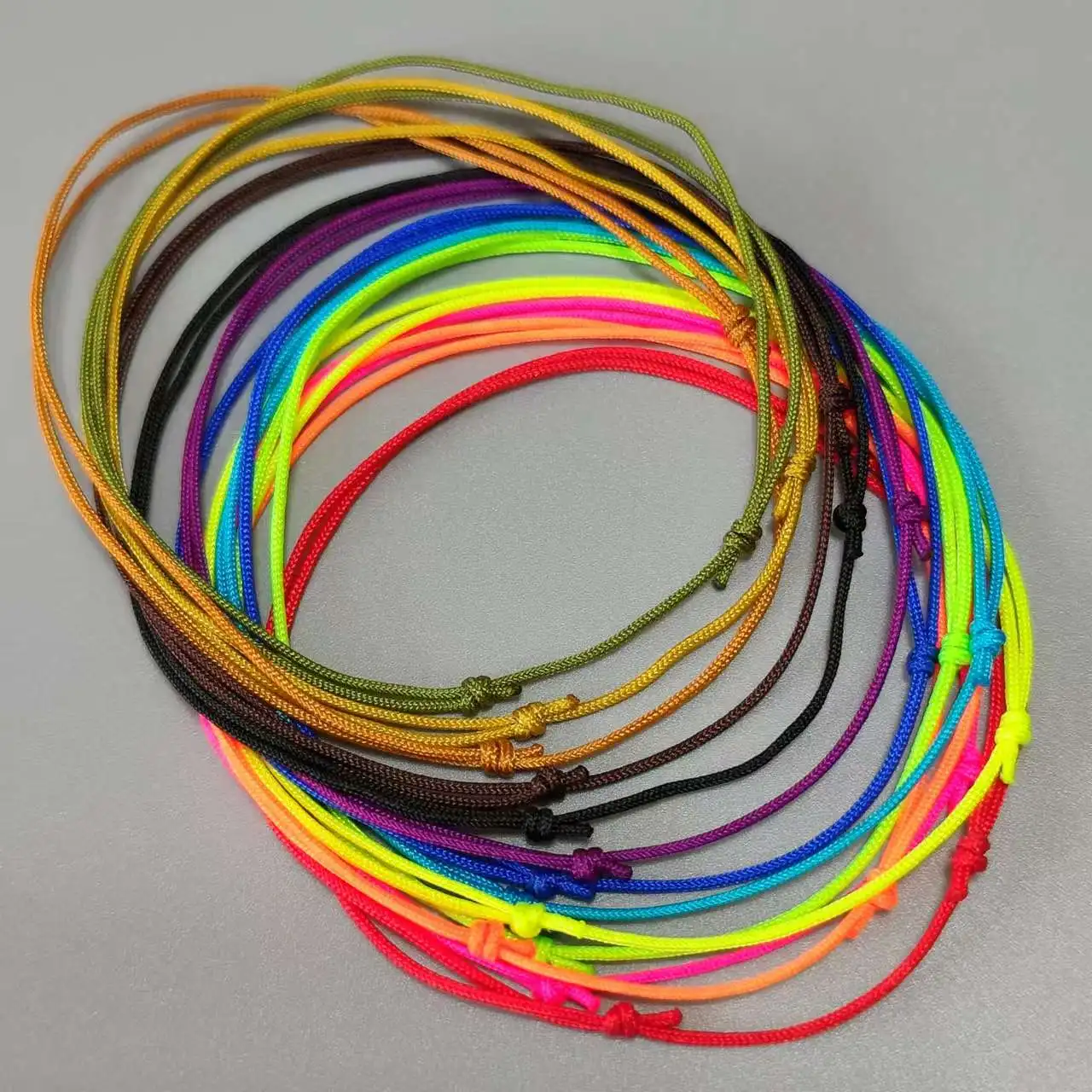 12pcs/set Colorful Bracelet for Men String Adjustable Bracelet for Women Unisex Adult Waterproof Nylon Cord Surfer