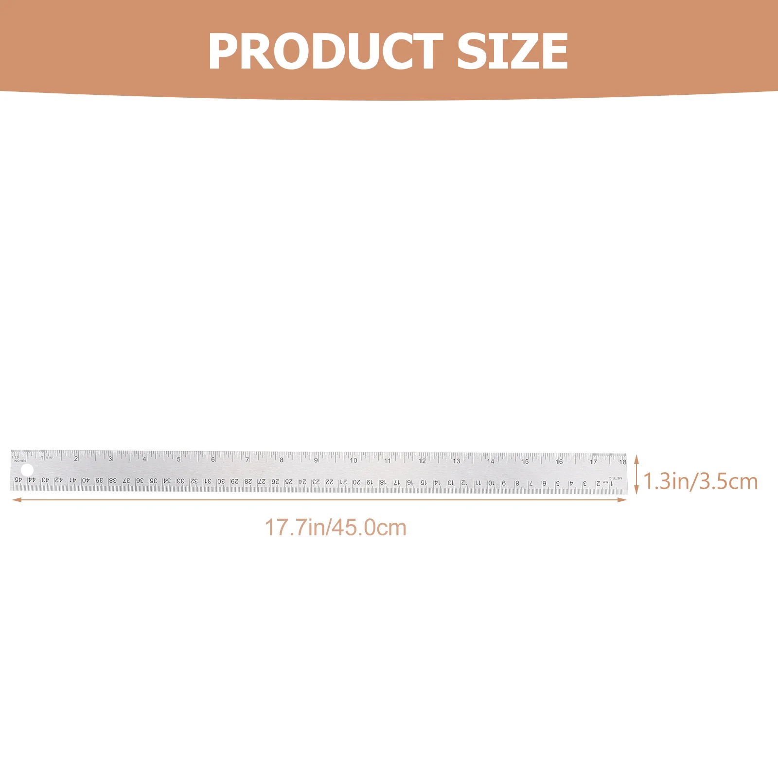 2 قطعة مسطرة من الفولاذ المقاوم للصدأ مدعومة بالفلين أداة رسم شديدة التحمل لمهندسين المعماريين والطلاب قطع الخط وتصميم الرسم