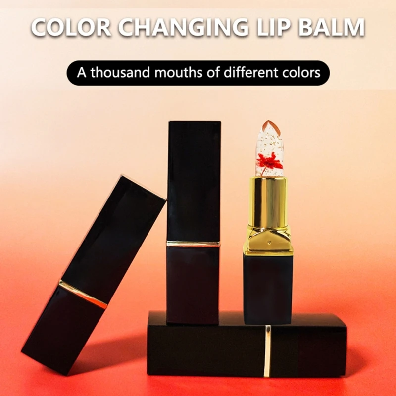 4pcs Moisturizing Lip Balm Color Change With Temperature Lipstick for Women