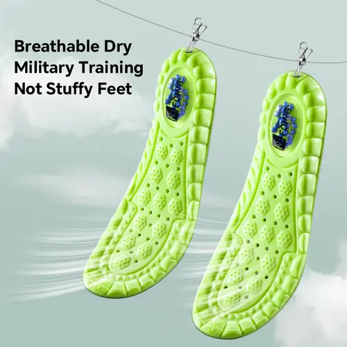 High Elasticity Latex Sport Insoles Soft Shoe Pads Arch Support Orthotic Insoles Breathable Deodorant Shock Absorption Cushion - Image 2