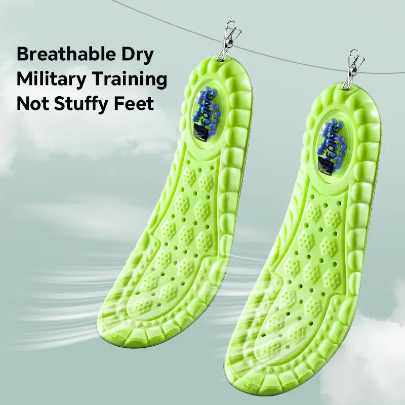 High Elasticity Latex Sport Insoles Soft Shoe Pads Arch Support Orthotic Insoles Breathable Deodorant Shock Absorption Cushion - Image 2