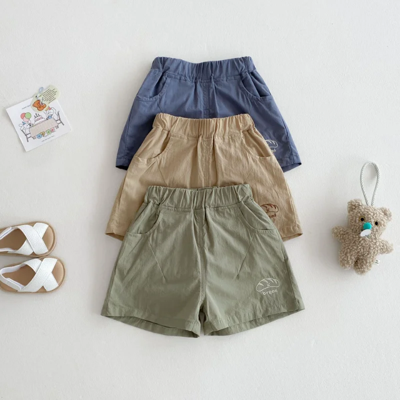 

Baby Girls Boys Shorts 2025 Summer Children's Beach Short Pant Kids Candy Color Pants Toddler Cartoon Trousers Casual