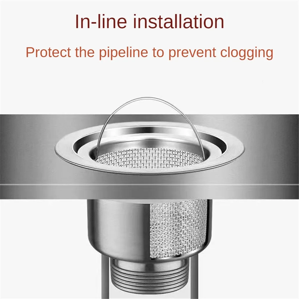 Sink Strainer Kitchen Sink Grid Filter Stainless Steel Drain Hole Filter Mesh Protection Against Clogging Kitchen Accessorie