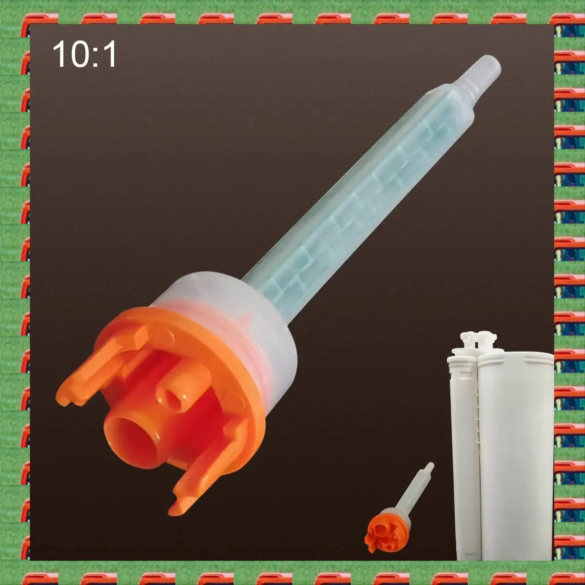 

ABMO, 10 шт., 16 элементов, насадка для смешивания, статический миксер, соотношение смешивания 1:10 для эпоксидных клеев