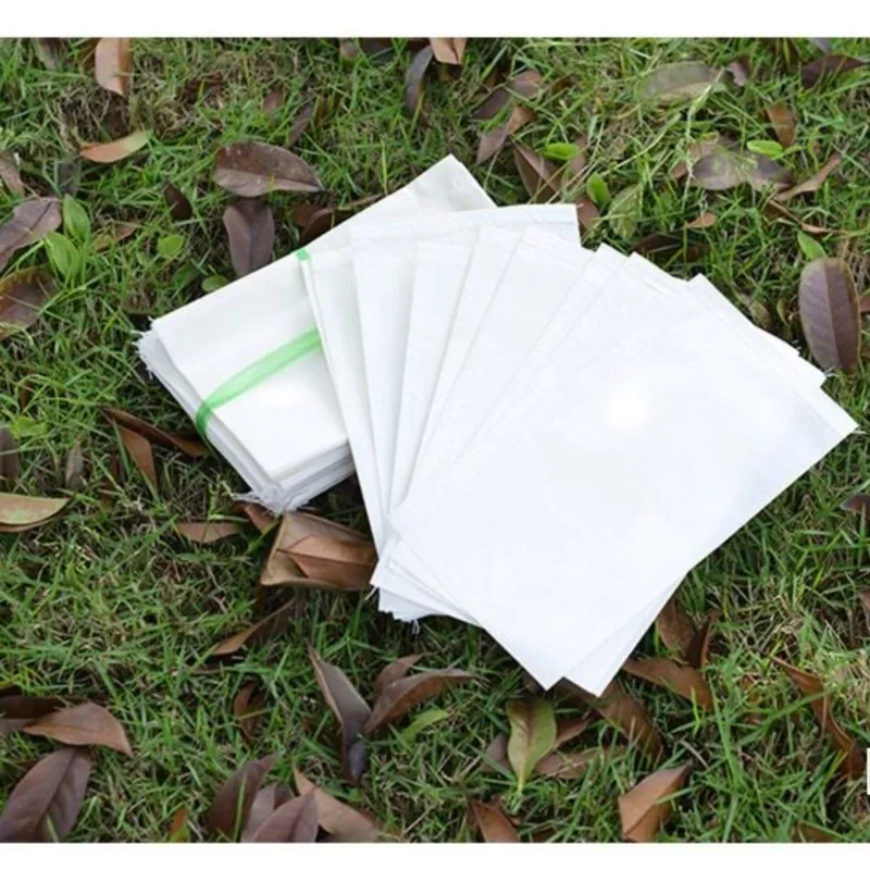 100Pcs White Waterproof Parchment Pollination Bag, Corn Wheat Hybrid Breeding Isolation Paper Sack Non-plastic