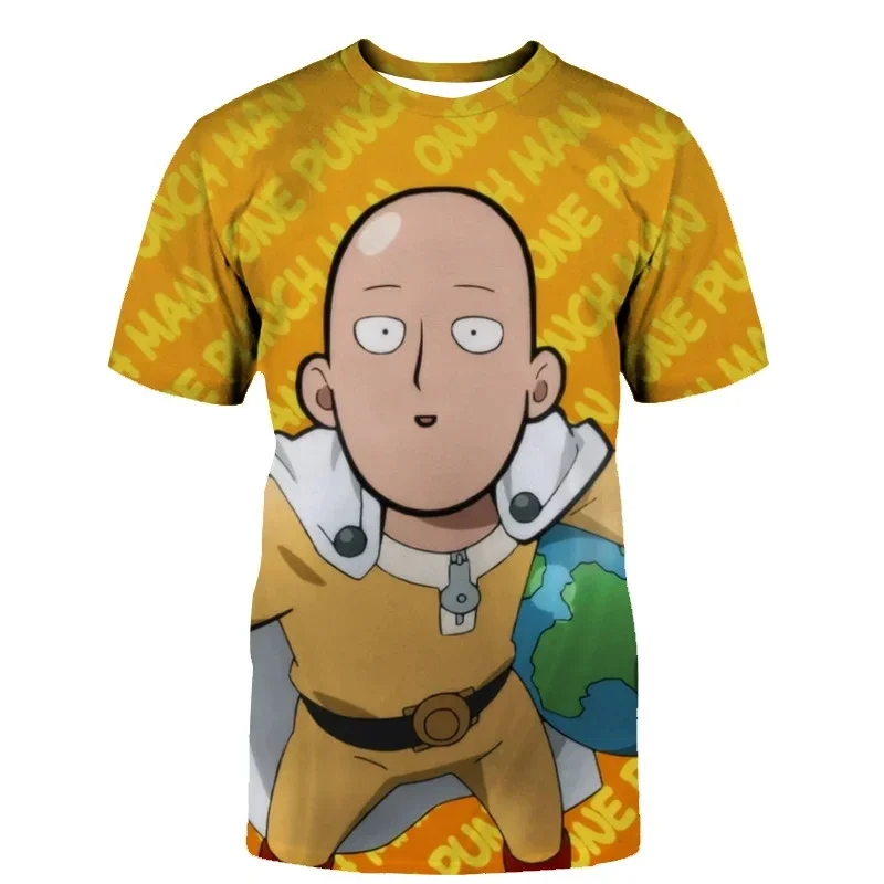 2024 Fashion New Anime ONE PUNCH MAN Summer Men/Women O-Neck 3D Printed T Shirt Casual Short Sleeve Oversized Tops Man Clothing