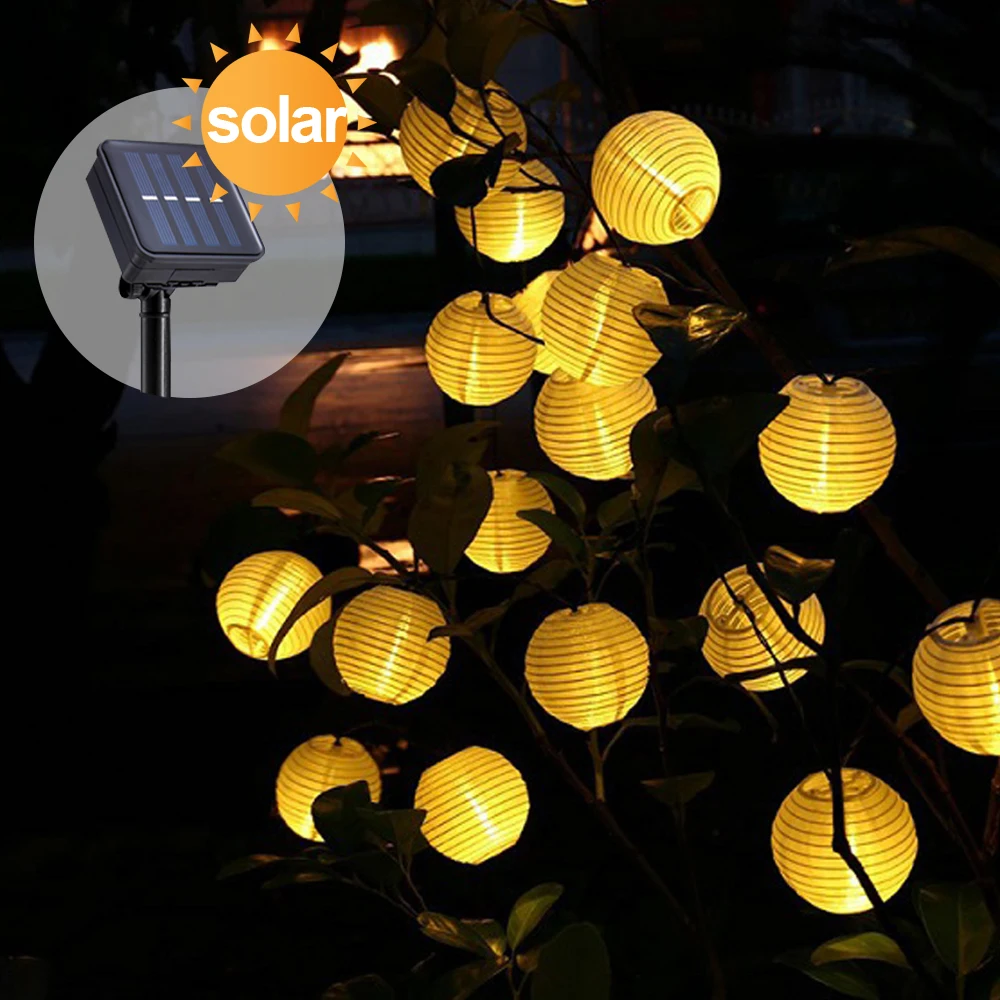 Solar Led Light Outdoor Lantern Solar String Light Garden Decoration Outdoor Waterproof Wedding Christmas Decoration Lamp