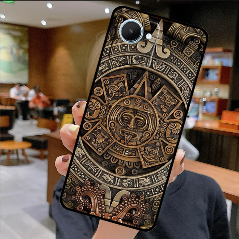 Mayan Calendar For Realme C31 C55 C35 C33 C30 C25 C21Y C15 C11 GT Neo 5 3 2 2T 3T 8 9 10 11 Pro Plus Case