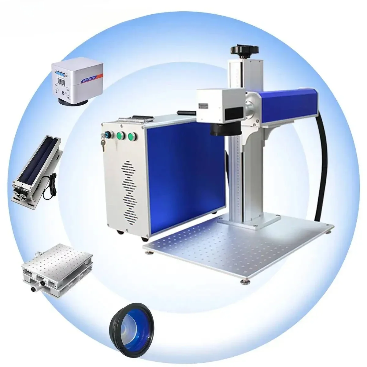 

Hot Sales 20W 30W 50W 100W Metal Stainless Steel Portable Fiber Laser Marking Hine