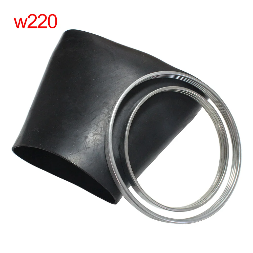 Front Air Spring Rubber Sleeve w/Crimping Ring For Mercedes Benz W164 W166 W220 W212 W221 W211 1643206013 1643205813 1643204313