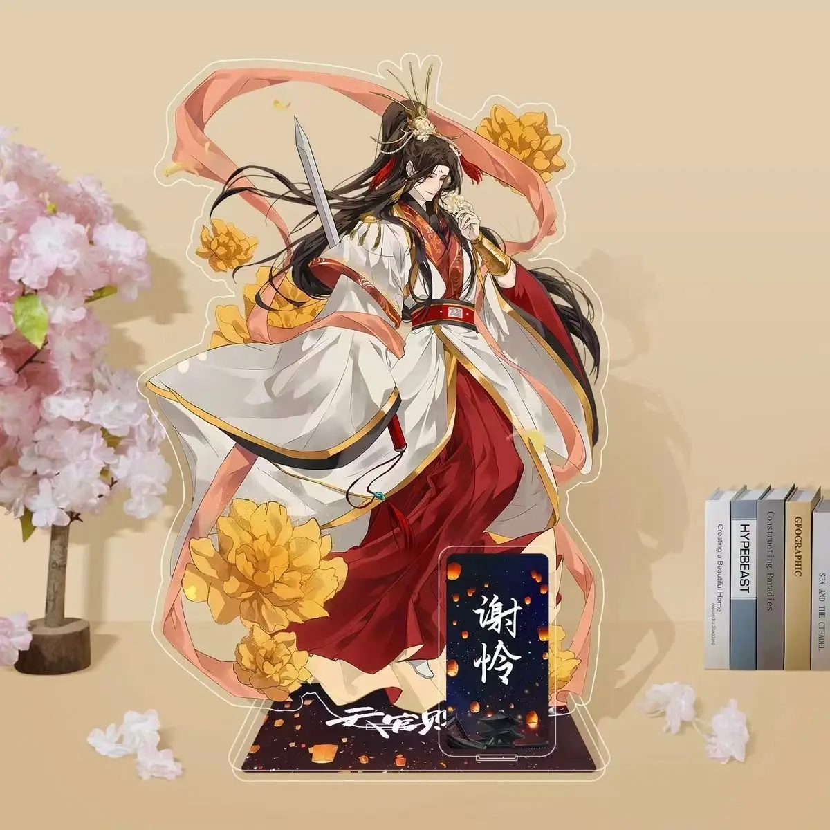 Cartoon Tian Guan Ci Fu Figure Stand Heaven Official’s Blessing Hua Cheng Xie Lian Shi Qingxuan Cosplay Plate Model Props