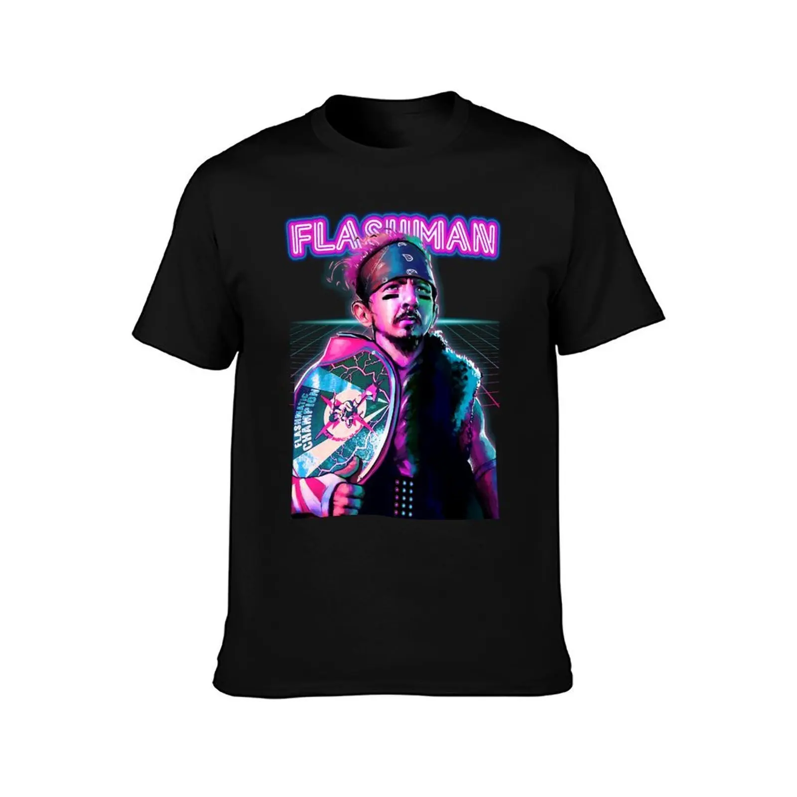 Flashman 'Dominate Decade' Design Men T Shirt t shirt man casual