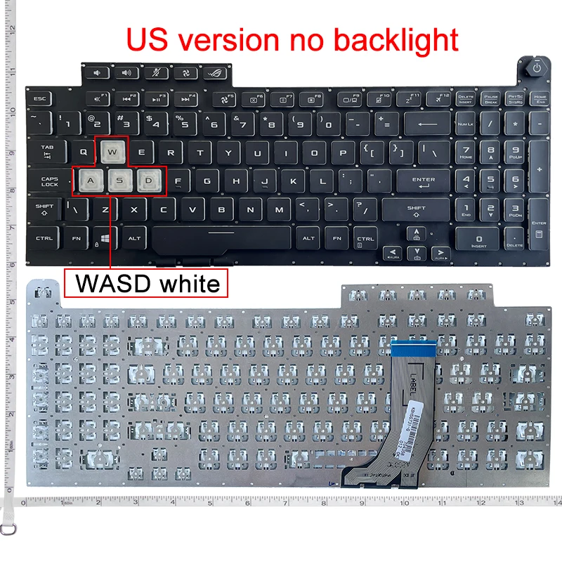 Imagem -04 - Teclado para Notebook Inglês para Asus G731 G731gt G731gu G731gv G731gw G732 G732l G732g G732gu G712 G712l G712v S7d