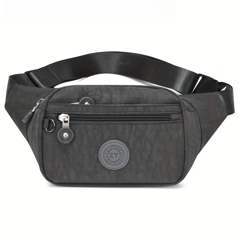 Leichte Gürteltasche, Umhängetasche, mehrere Reißverschlusstaschen, verstellbarer breiter Riemen, Hüfttasche, Brusttasche für Damen zum Laufen – Detail 11