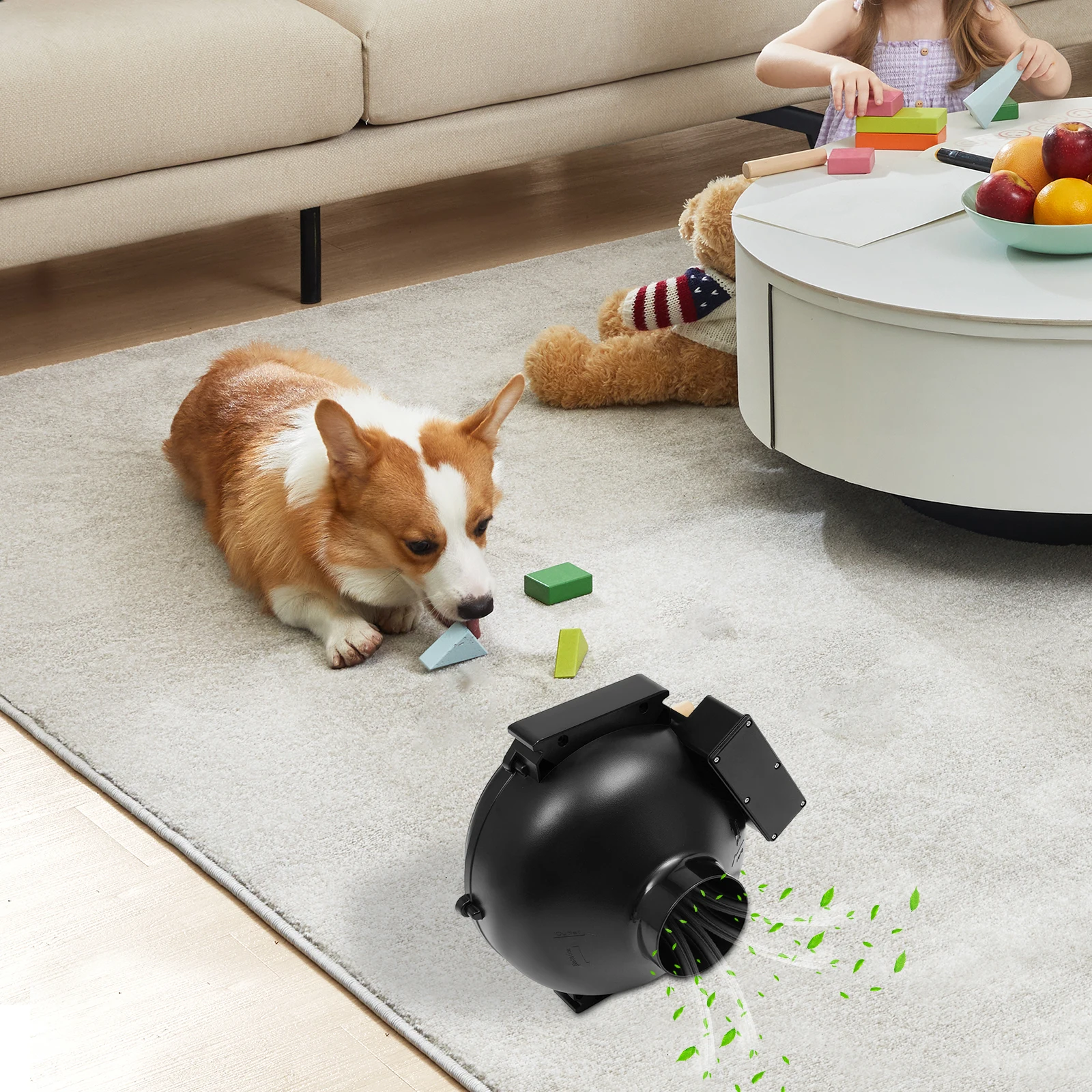 4인치 환풍기 75W 원심 환풍기 저소음 다양한 환기 용도에 적합