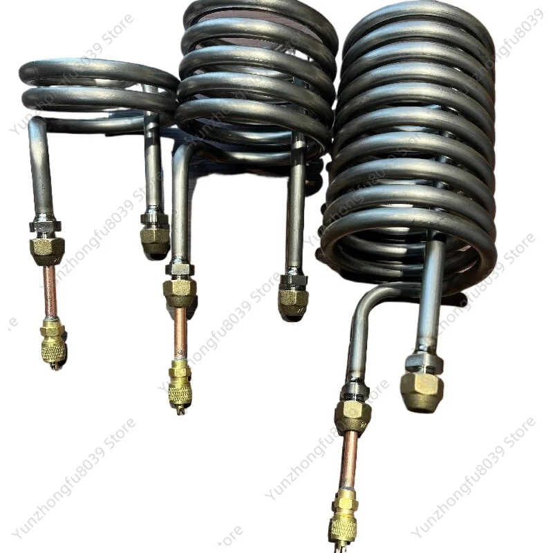 Seafood Fish Tank Refrigeration Titanium Tube, 0.1HP 0.3HP 0.5HP  Miniature Titanium Tube Evaporator.