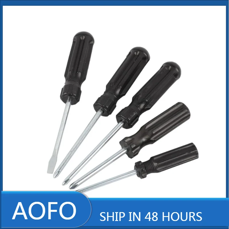 AOFO 5PCS Screwdriver Set Phillips & Slotted Hand Tool Kit for Repair, DIY, Home, Electronics, Car, Workshop