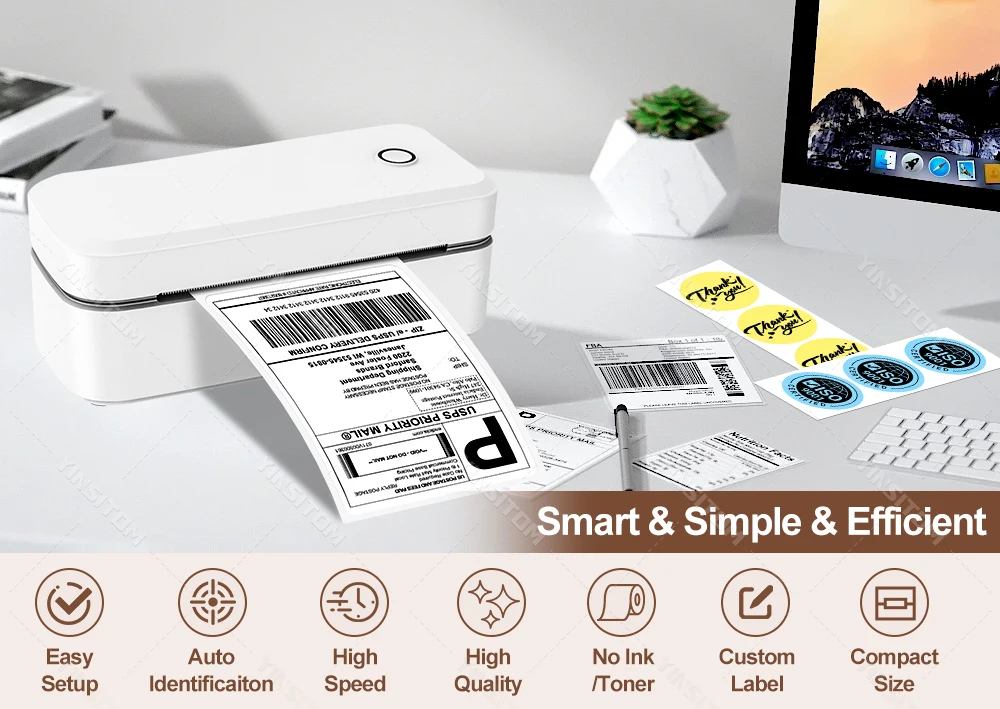 Marklife X4 Thermal Label Printer Portable Printer for 4x6 Mailing Packages Printing Bluetooth Automatic Label Recognition 2026