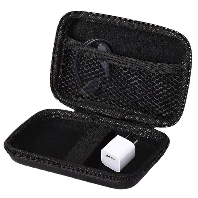 Electronics Case Travel Cable Organizer With Mesh Bag And Elastic Band Portable All In One Storage Bag For Cable Cord Charger