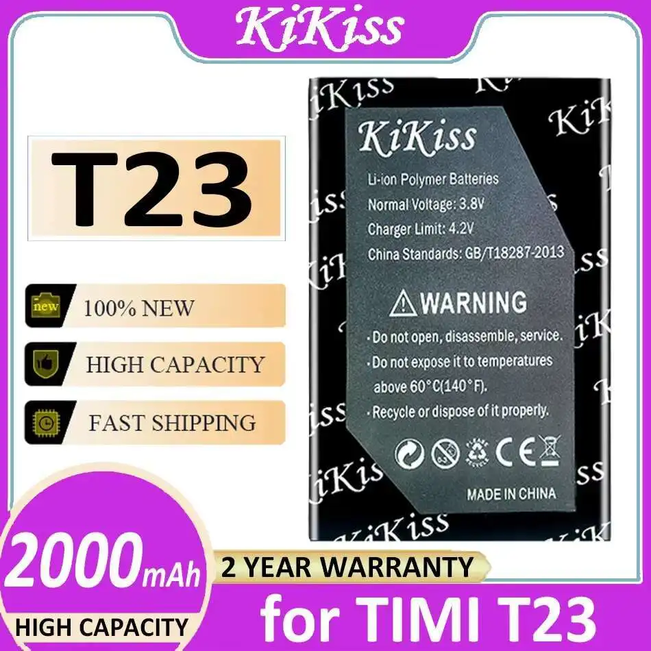

Mobile Phone Battery For Timi T23 Reliable Power Supply 2000Mah