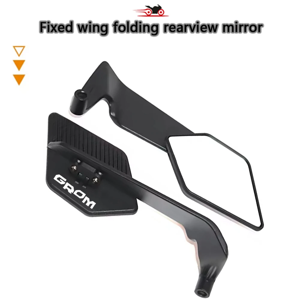 Motorcycle For GROM MSX125 Grom MSX 125 Grom 125 NEW Side Mirrors Rearview Rotating Mirror Accessories 2013-2026 2021 2020