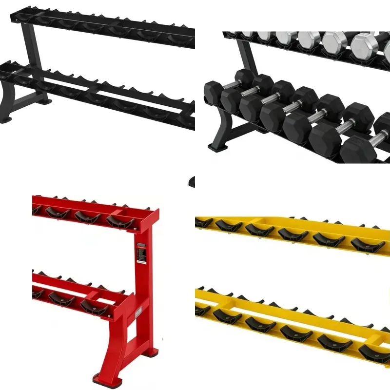 8 Pairs Adjustable Expandable Portable Dumbbell Racks Heavy Duty Steel Safety Storage for Gym Studio