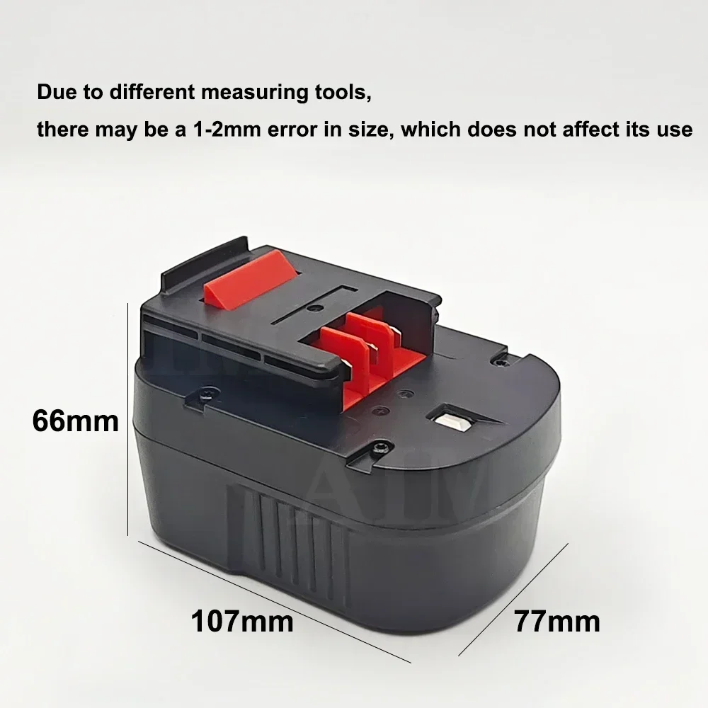 12V 6000mAh Rechargeable Tool Battery for Black&Decker HP12K HP12 A12 A12EX FSB12 FS120B A1712 Ni-MH Replacement Drill Battery