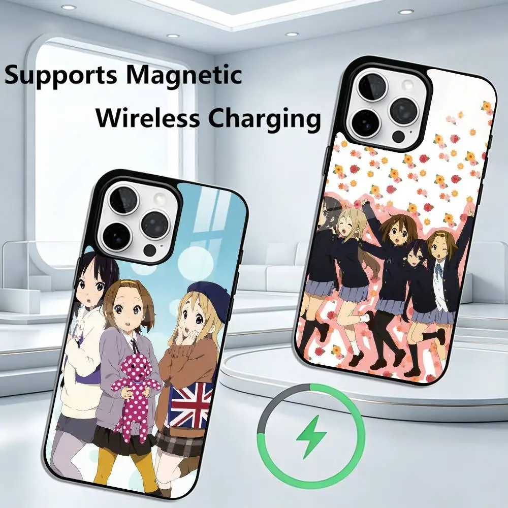 

K-ON_ Phone Case For iPhone17,16,15,14,13,12, Allows magnetic wireless charging