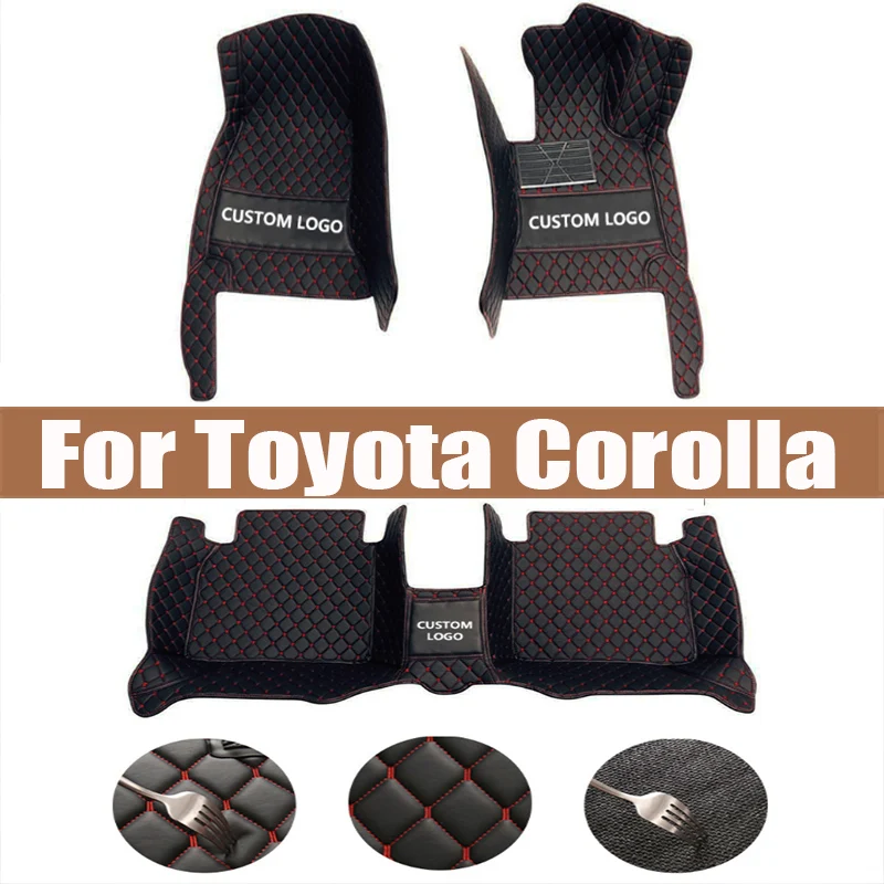 

Leather Car Floor Mats For Toyota Corolla E210 210 2019 2020 2021 Floorliners Carpets Rugs Pads Interior Parts Accessories