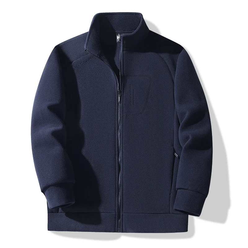 

Spring and Autumn Outdoor Mountaineering Hiking Windproof and Warm Jacket for Men Fashionable Trendy Thick Polar Fleece Jacket