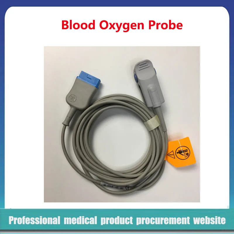 Original GE TS-F4-GE Datex Ohmeda Direct-Connect SpO2 Sensor One-piece Adult Finger Clip Blood Oxygen Probe 11pin